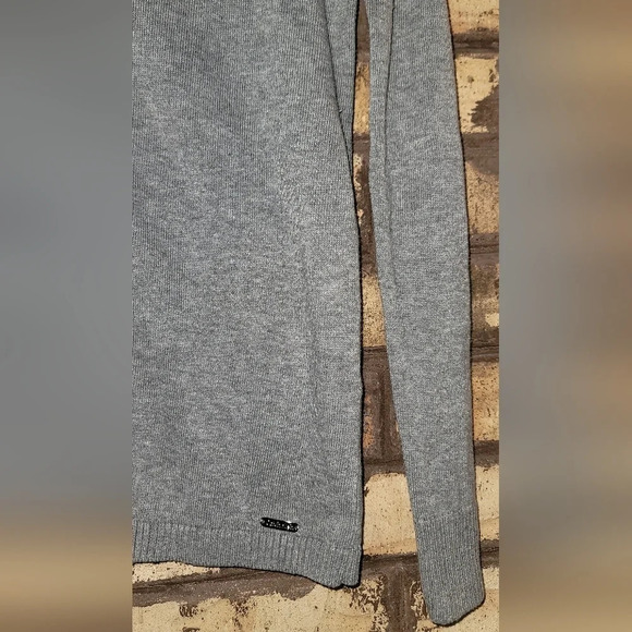 Calvin Klein gray rhinestone cardigan - Picture 4 of 4